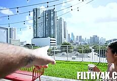 Horny gem zeus violet gems in POV blowjob