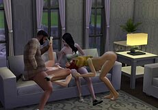 A hot and steamy family affair in The Sims 4