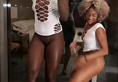 Brazilian Lesbians Show Wet Pussies Celebrating