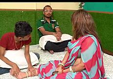 Indian Stepmom Joins Teen Threesome For Big Tit Creampie Action!