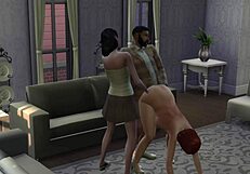 A hot and steamy family affair in The Sims 4