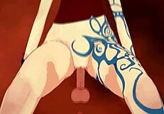 sex with tattoed lilith in 3d hentai featuring moaning and doggystyle