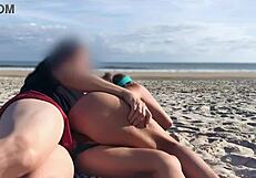 Milf gets surprised by unexpected public anal creampie with big cock