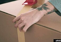 lesbian boss finally gives in to her seductive desires with petite intern haley reed in reality scene