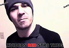 Worship my feet, you submissive gay slave with that monster cock.