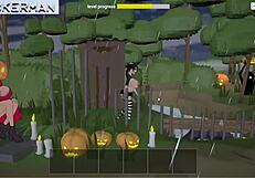 Halloween special: Big boobs and big cock in ass fucking action