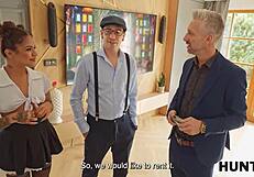 Pretty Pricey Pussy Gets Shaved and Pounded on Sofa