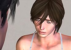 Yuna-sensei visits home, bound in bondage with big ass