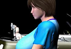 Yuna-sensei visits home, bound in bondage with big ass