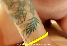 Wow! My Latina Stepsister With Tattoos Teaches Me Condom Use With Kissing And Handjob Ending In Cum In Mouth!