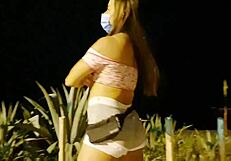 I went to the beach for a group bang but ended up in dogging with latina milf