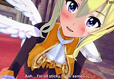 lalatina explores fantasy pov with sheer details in 3d anime sucking scene