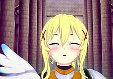 lalatina explores fantasy pov with sheer details in 3d anime sucking scene