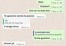 My stepmother's whore texts me while dad's away.