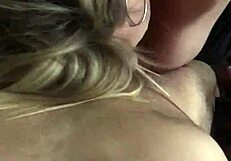 Hot Blonde Plays With Dick