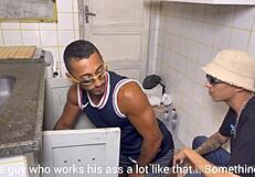 Neighbor plumber arrives for uncensored blowjob