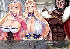 queen milf wife moans loudly getting creampied in hardcore anime hentai game