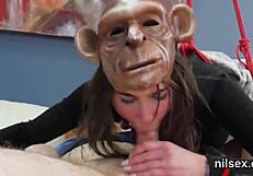 Frisky nympho undergoes extreme anal fucking and ass to mouth in bizarre bdsm asylum