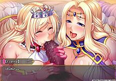 queen milf wife moans loudly getting creampied in hardcore anime hentai game