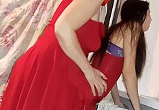 Wow, I helped her cum watching her masturbate with a strapon! Lesbian illusion girls rock