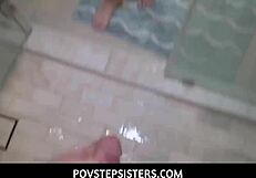 stepsisters valentina jewels and arietta adams feel the thrill in a taboo threesome with stepbrother after getting caught fucking