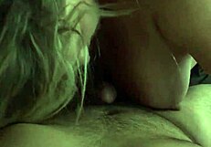 Hot Blonde Plays With Dick