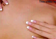 Gorgeous blonde says 'admire my alluring body' during the photoshoot interview