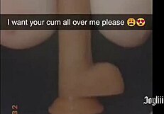Joyliii sexts her best friend's dad until she cums