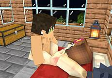 my crush called me over for steamy after-school minecraft doggystyle fun