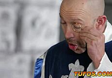 Two hot maidens blow the servant in Cinderella parody part 4