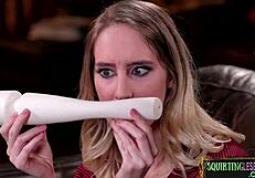 Is this gushing glam dyke queening gorgeous lesbo?