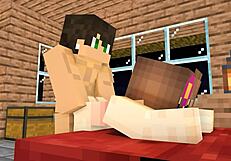 my crush called me over for steamy after-school minecraft doggystyle fun