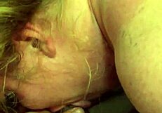 White girl sucking dick with intense passion