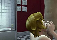 In THE SIMS, he FUCKS his FRIEND in cartoon style