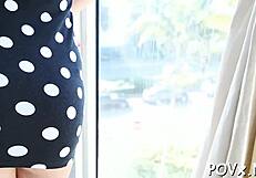 Sexy tiny teen gets licked naked in hardcore pov porn