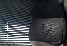 Holy Cow, Bisexual Crossdresser Milked Publicly by Window in Homemade Clip!