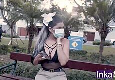 Peruvian teen gets surprised by her neighbor in Lima