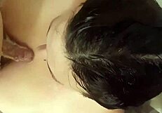 Kinkycouple69 indulges in titty fucking while masturbating and sucking cock