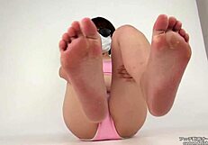 asian girls indulge in sole foot fetish play