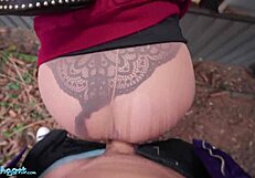 Public Agent Nails Spanish Punk Babe Venom Evil in Open Street Action