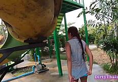Yo, slutty Cherry gets banged hard after outdoor Thai fun
