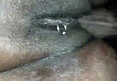 Wet Pussy Stretched by Big Black Cock Close-Up