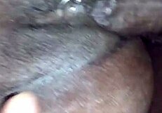 Wet Pussy Stretched by Big Black Cock Close-Up