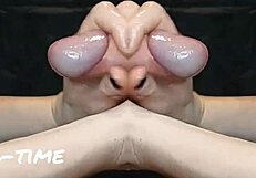 I milked that two-eyed two-horned flying purple cock until it shot semen everywhere.