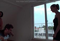 femdom face slapping in brutal lesbian domination with hardcore punishment