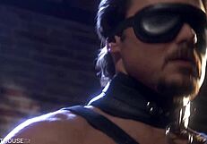 Redhead Mistress Monica Mayhem Sucks Off Chained Slave Before Fucking