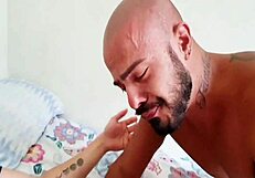 woke up with friend's big cock in my twink ass, sucking it deep