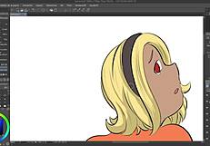 gravity rush kat flashing in speedpaint animation