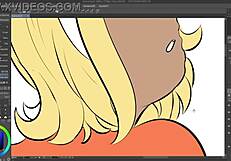 gravity rush kat flashing in speedpaint animation