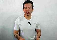 Mexican gay man gives oral to straight coworker in creek, leading to bareback penetration in abandoned house